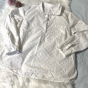 Gap Sparkly Button Down Blouse